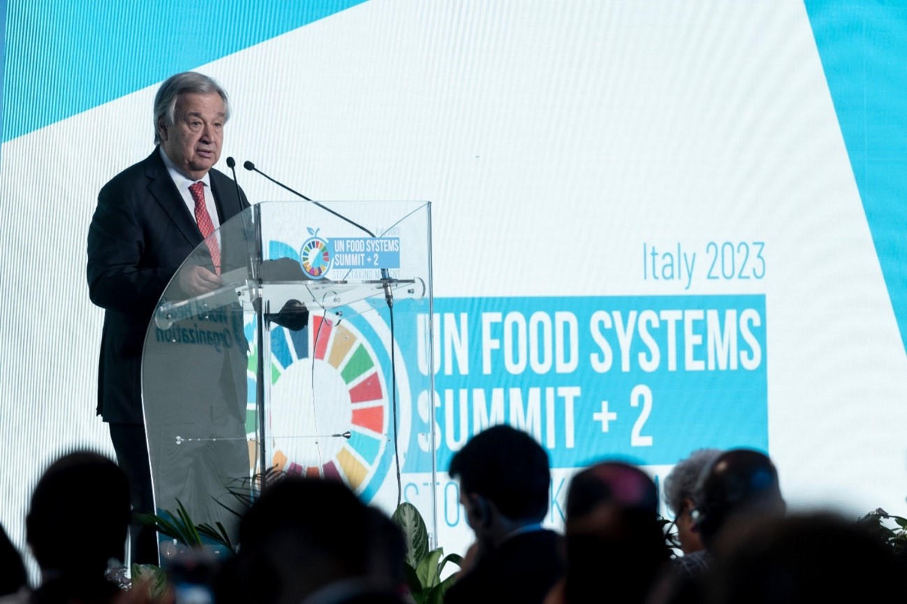 UN Secretary General convenes world leaders and key actors for UN Food Systems Summit +2 Stocktaking Moment in push to transform food systems and accelerate action for the SDGs