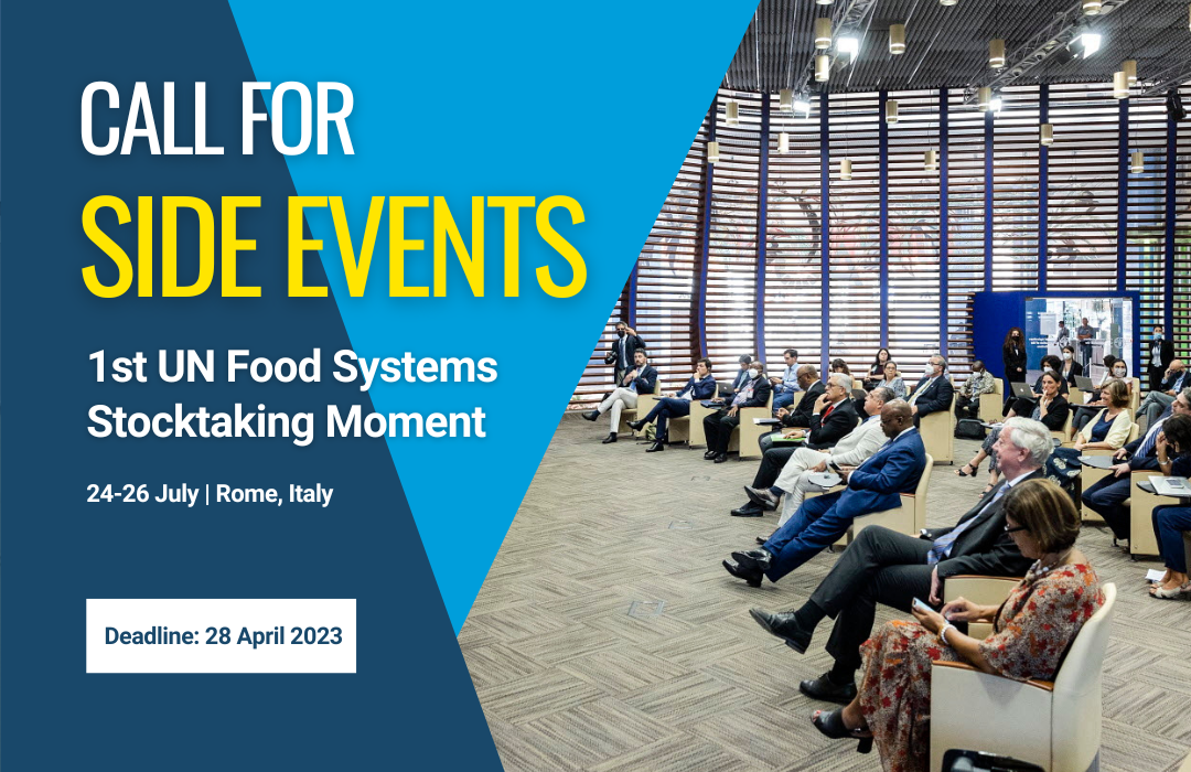 Call for Side Events: UN Food Systems Summit +2 Stocktaking Moment