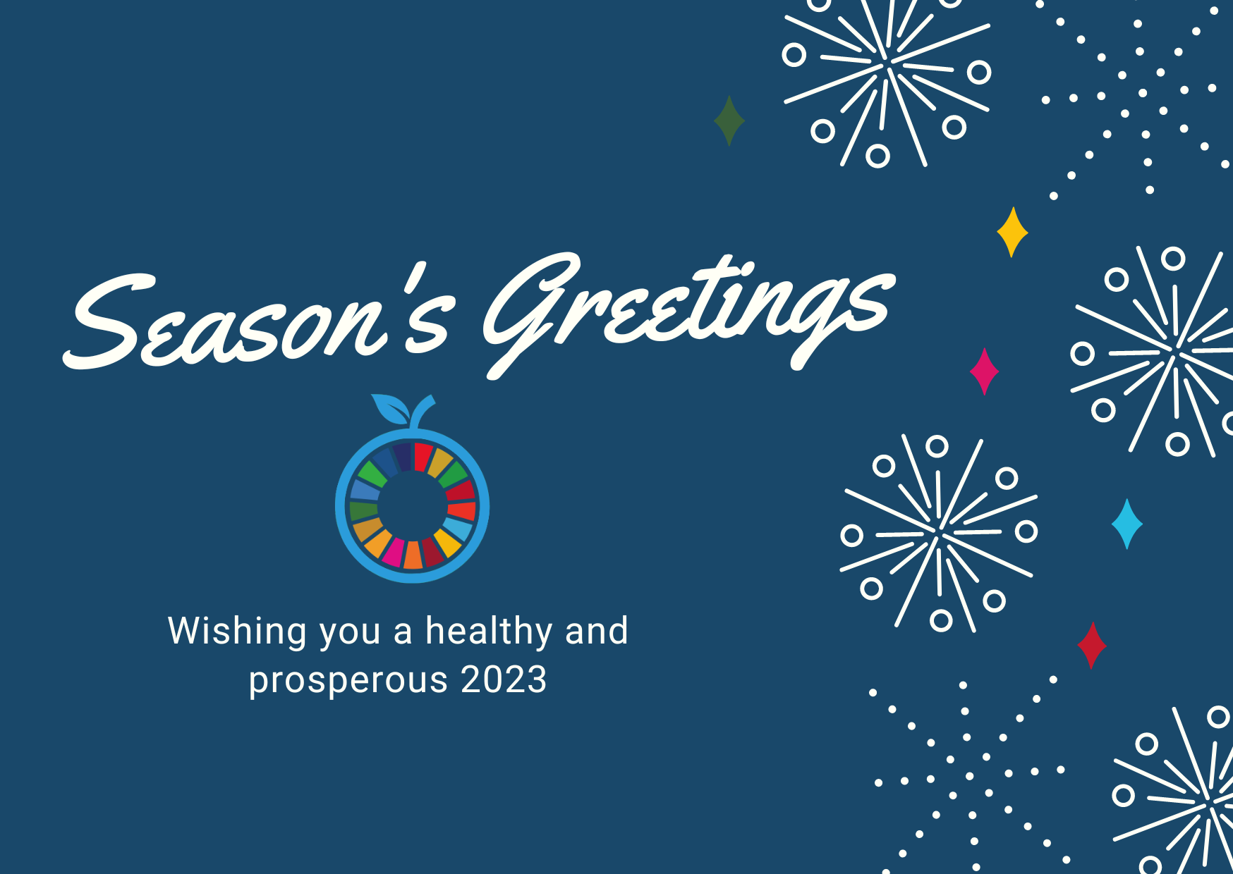 Season's Greetings card from the Hub